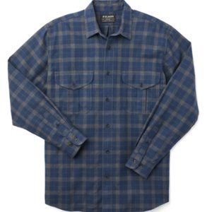 Filson Lightweight Alaskan Guide Shirt XL Navy/Heather Gray - Brand New with Tag